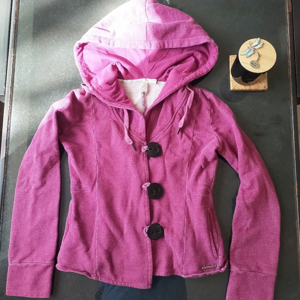 element purple hoodie jacket